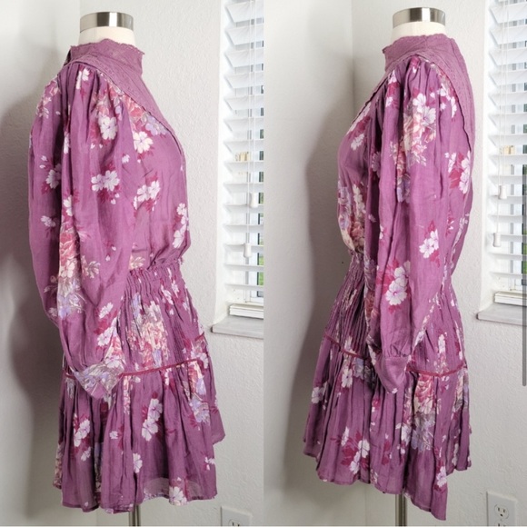 🎀 LoveSchackFancy Viola Floral Lace Print Mini Dress 🎀 - Picture 8 of 10